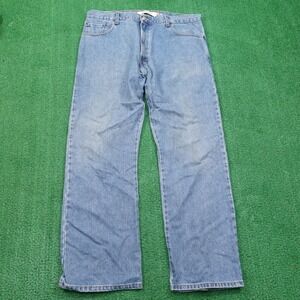 VINTAGE LEVI'S 517 BOOT CUT USA MADE DENIM BLUE JEANS MENS SZ 40X32 (39X32)